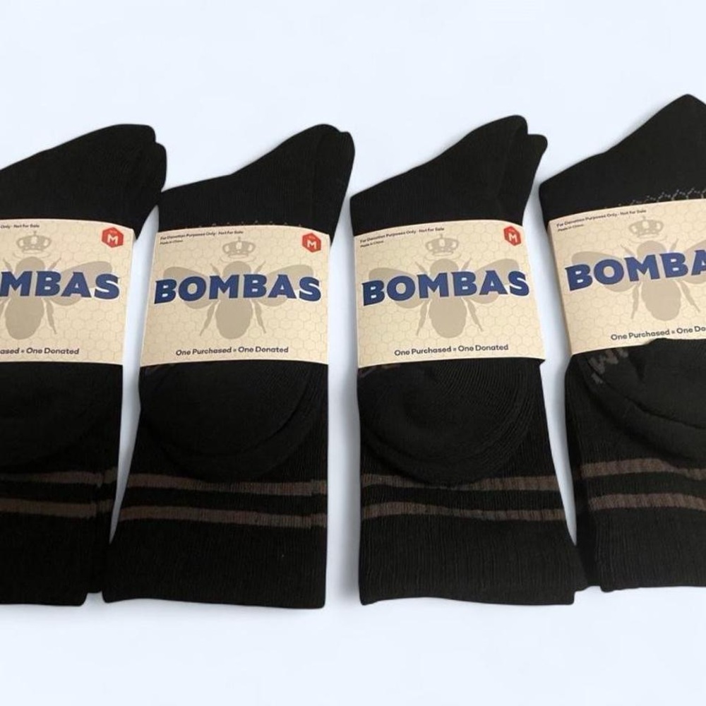 Bombas Black Casual Socks (4 pair)